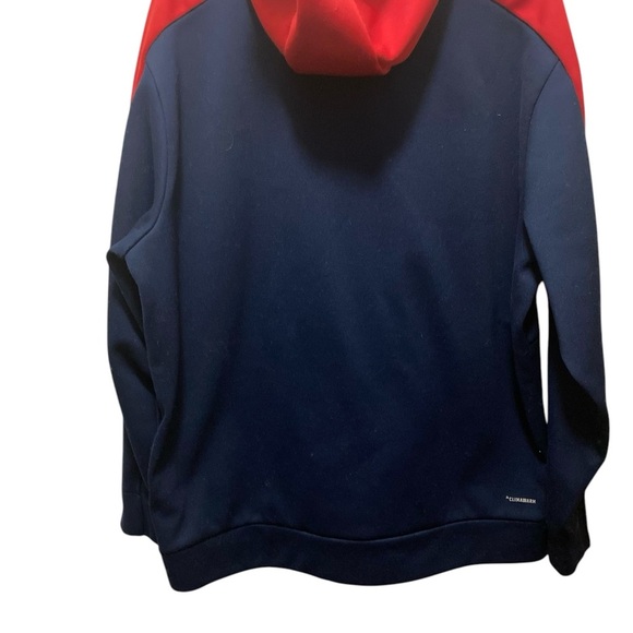 Adidas XL Blue and Red Hoodie with Sporty Accents - Picture 3 of 5
